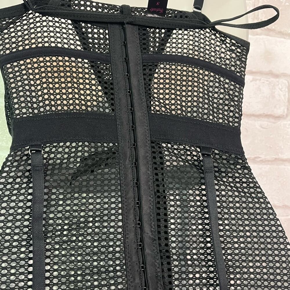 NWT Frederick’s of Hollywood Evetta Black Corset Lingerie - Picture 12 of 12